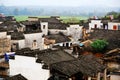 Nanping Village , a famous Huizhou type ancient architecture in China Royalty Free Stock Photo