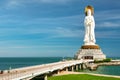 The largest statue of the goddess Guanyin in Nanshan Park.