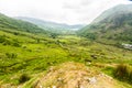 The Nant Gwynant Pass, mountain valley in Wales Royalty Free Stock Photo