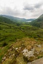 The Nant Gwynant Pass, mountain valley in Wales Royalty Free Stock Photo