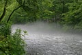 Nantahala River Fog Royalty Free Stock Photo