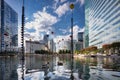 Nanterre, France - September 16, 2022: Modern buildings in the business district of La Defense to the west of Paris, France