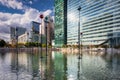 Nanterre, France - September 16, 2022: Modern buildings in the business district of La Defense to the west of Paris, France