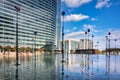 Nanterre, France - September 16, 2022: Modern buildings in the business district of La Defense to the west of Paris, France