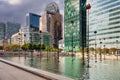 Nanterre, France - September 16, 2022: Modern buildings in the business district of La Defense to the west of Paris, France