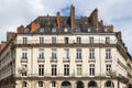 Nantes, city in France, ancient buildings place Graslin