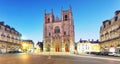 Nantes city in France - Sunset view on the saint Pierre cathedral