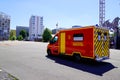 Ambulance van rescue emergency and victim assistance vehicle french medic firefighter