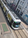 NANTES_FRANCE, 08 JULY, 2018: Tramway in Nantes