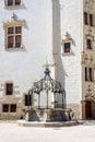 The well in the Castle of the Dukes of Brittany in Nantes, France Royalty Free Stock Photo