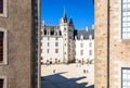 The tower of the Golden Crown in the Castle of the Dukes of Brittany in Nantes, France Royalty Free Stock Photo