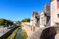 Ramparts of the Castle of the Dukes of Brittany in Nantes, France