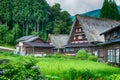 Gassho-zukuri houses at Suganuma village, Gokayama area, Nanto City, Toyama Prefecture, Japan. UNESCO