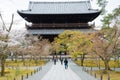 Nanzen-ji Temple in Kyoto, Japan. Emperor Kameyama established it in 1291 on the site of his previous Royalty Free Stock Photo