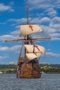 The Nao Trinidad Sailing Ship During the Tall Ships Festival Royalty Free Stock Photo