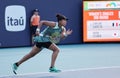 Naomi Osaka of Japan in action during round of 32 match against Caroline Garcia of France at 2024 Miami Open Royalty Free Stock Photo