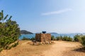 Public outdoor sculpture on Naoshima Art Island in Kagawa, Japan Royalty Free Stock Photo