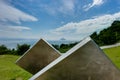 Naoshima Island view Towards Ocean with Clouds and Sky and Fores