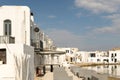 Naousa landscape in the morning at Paros island in Greece. Royalty Free Stock Photo