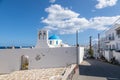 View of the Orthodox Greek Church. Naousa, Paros Island, Greece Royalty Free Stock Photo