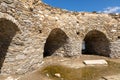 Venetian Kastro or old town castle in Naoussa. Paros Island, Greece Royalty Free Stock Photo