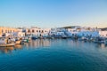 Naoussa town, Paros island, Cyclades, Aegean, Greece Royalty Free Stock Photo