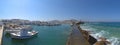 Naoussa village and harbor - Aegean Sea - Paros Cyclades island - Greece Royalty Free Stock Photo