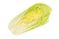 Napa cabbage half, Chinese cabbage, top view Royalty Free Stock Photo