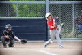 Napa Little League Baseball and the boy is driven Royalty Free Stock Photo