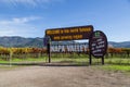 Famous Napa Valley Sign Royalty Free Stock Photo