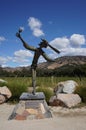 The Greater sculpture in front of the Stags` Leap Winery in Napa Valley, California Royalty Free Stock Photo