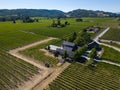 Napa Valley vineyards, from the air Royalty Free Stock Photo