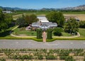 Monticello, Napa Valley winery from the air Royalty Free Stock Photo