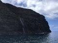 Napali Coast Mountains and Cliffs - Kauai Island, Hawaii. Royalty Free Stock Photo
