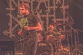 Napalm Death, Mark `Barney` Greenway live concert 2019 Royalty Free Stock Photo