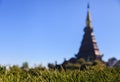 Napamethanidon-Napaphonphumsiri stupa at Doi Inthanon, Thailand.