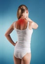 Nape pain Royalty Free Stock Photo