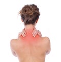 Nape and trapezius ache Royalty Free Stock Photo