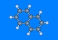 Naphtalene molecular model Royalty Free Stock Photo