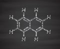 Naphthalene aromatic hydrocarbon molecule. Used as mothball ingredient