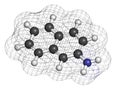 2-naphthylamine carcinogen molecule. Sources include cigarette smoke. May play a role in development of bladder cancer. Royalty Free Stock Photo