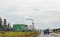 Landmark twin smoke stacks of the Ravensdown Napier Works site