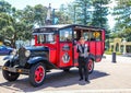 Vintage car in Napier, New Zealand Royalty Free Stock Photo