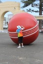 Napier, New Zealand - March 7, 2015: ICC Cricket World Cup, Marine Parade Gardens Park Festivities.