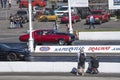 Drag competitors at the starting line