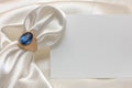 Napkin ring, napkin and card