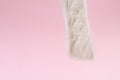 Sanitary napkin or sanitary pad for intimate hygiene on a pink background Royalty Free Stock Photo