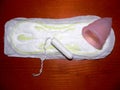 Napkin, tampon and menstrual cup