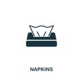 Napkins icon. Premium style design from hygiene icons collection. Pixel perfect Napkins icon for web design, apps Royalty Free Stock Photo