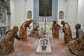 Napoli - Gruppo scultoreo nella Cappella del Compianto della Chiesa di Sant`Anna dei Lombardi